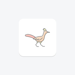 Roadrunner, vector, pixel perfect, illustrator file