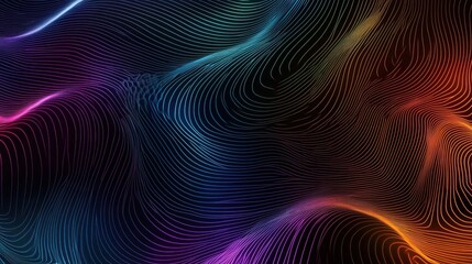 Fototapeta premium Gradient background that blends neon and pastel colors in a smooth transition