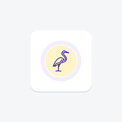 Fototapeta premium Crane, vector, pixel perfect, illustrator file