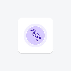 Egret, vector, pixel perfect, illustrator file