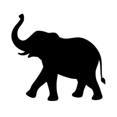 elephant silhouette vector