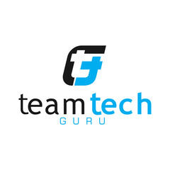 Stock Vector Letter T Logo technology illustration