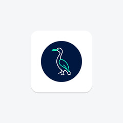 Fototapeta premium Cormorant, vector, pixel perfect, illustrator file