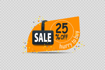 Sale Banner With Discount Vector