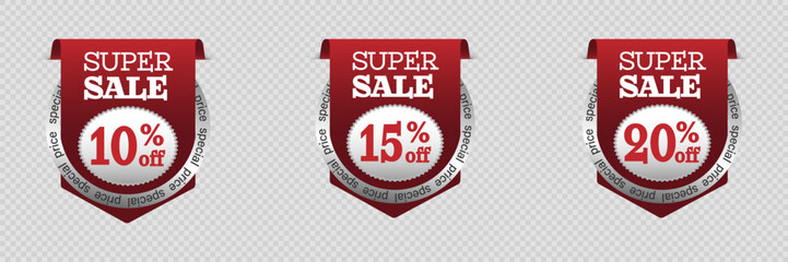 Super sale banner with text. Discounts special offer.
