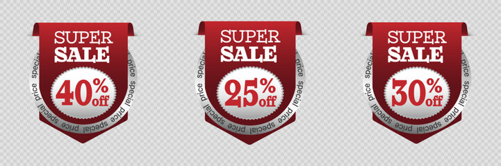 Super sale banner with text. Discounts special offer.