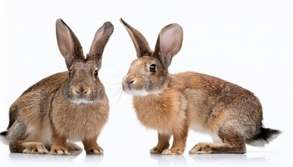 Obraz premium rabbit standing isolated