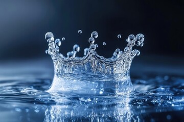 The Elegant Dance of Water A Moment Frozen in Time with Beauty