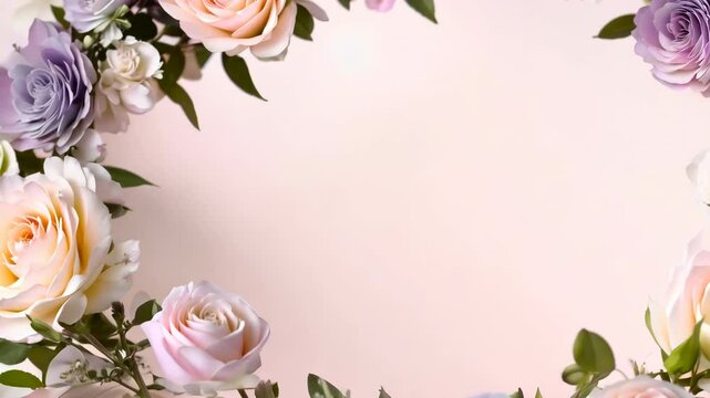 pink rose border
