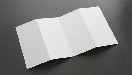us letter landscape saddle stitch bifold brochure catalog white blank 3d rendering mockup