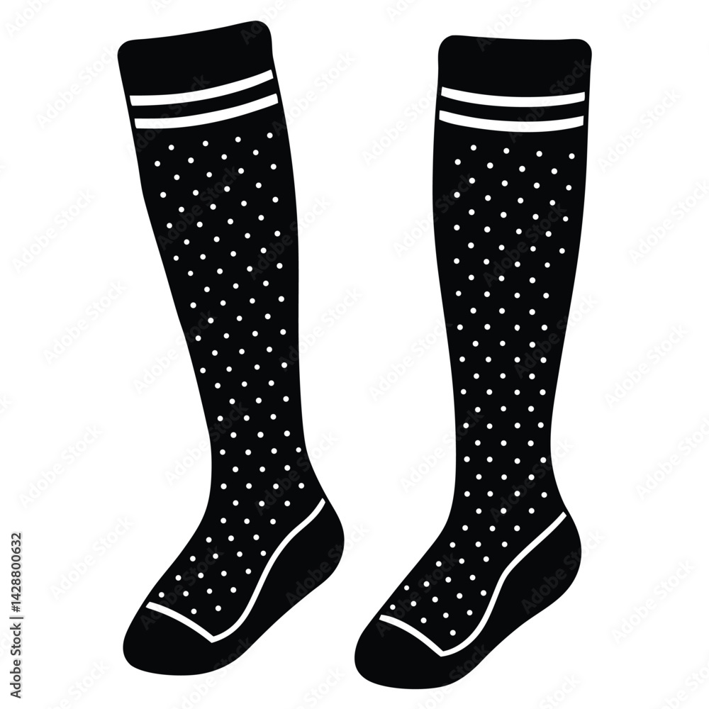 Poster isolated black vector dancer using element leg warmers with white background