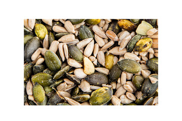 Seed mix bio pumpkin seeds, sunflower seeds superfood natural food dish organic fresh tasty gourmet...