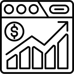 Web Analytics Dashboard Icon