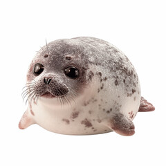 Adorable Baby Harp Seal Pup - 3D Render of a Cute Seal