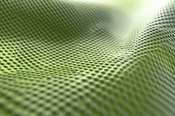 Obraz premium Textured Green Fabric with Unique Patterns and Light Reflection