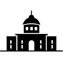 Creative details University Building icon vector illustration 