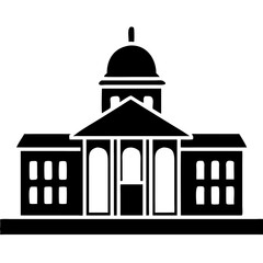 Creative details University Building icon vector illustration 