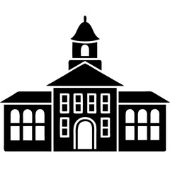 Creative details University Building icon vector illustration 