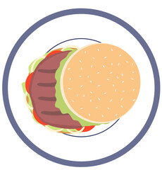hamburger hand drawn illustration