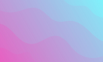 Fototapeta premium abstract blue pink lines wave curves on smooth gradient color textured pattern background