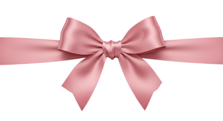 Pink satin ribbon bow decoration
