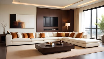 Fototapeta premium interior modern design room 3d