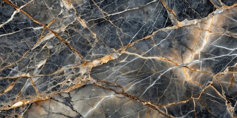 Abstract Gray and Gold Veined Stone Texture A High-Resolution Image for Design Projects
