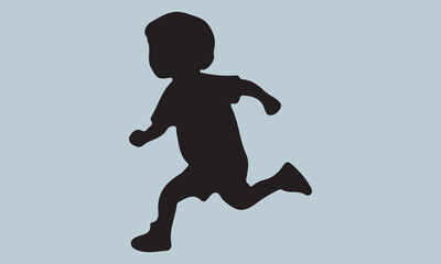 silhouette of a young woman jumping