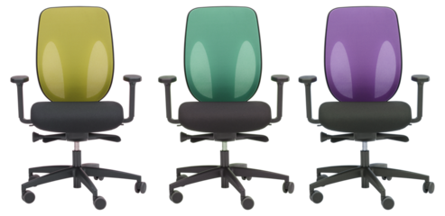 chair has a backrest and armrests that can be adjusted in height cut out isolated transparent background