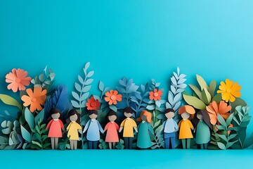 Paper Cutout People Celebrating Unity and Joy1