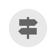Obraz premium Signpost Filled Icon