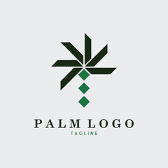 palm logo vector illustration design