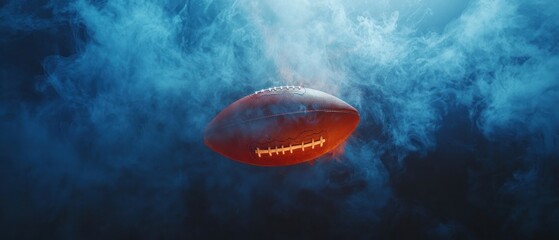 Obraz premium Football in fog