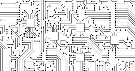 Circuit technology background.  High tech technology geometric stock illustration