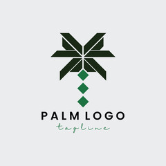 palm logo vector illustration design
