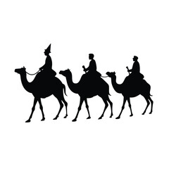 camels in the desert