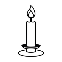 candlestick with candle