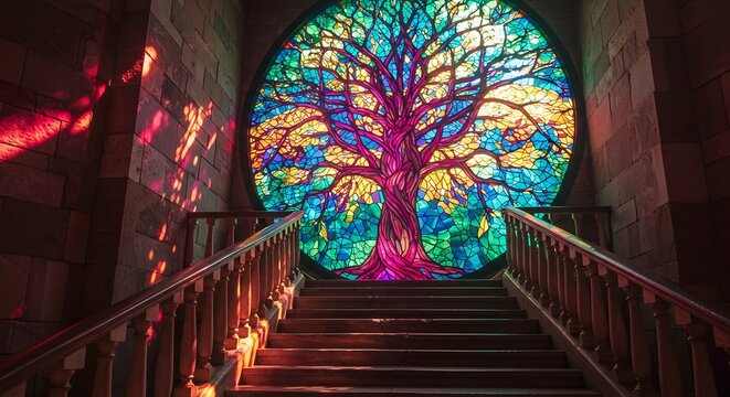stained glass window