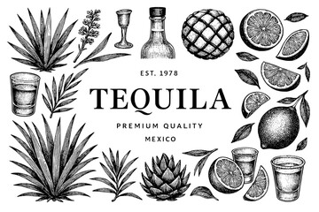 Celebrating the art of tequila with intricate illustrations and rich flavors from Mexico