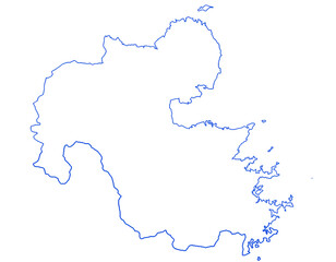 大分県　地図　白　イラスト