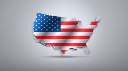 The united states map featuring the american flag symbolizing e-learning platforms in education technology landscape