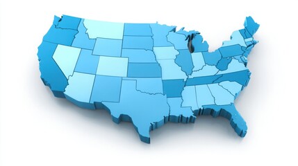 Map of the united states highlighting main exported commodities with iconic representations of trade products