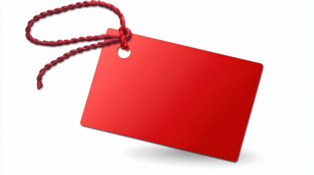 Tag de desconto, promo&Atilde;&sect;&Atilde;&pound;o, bilhete de desconto, cor vermelha, fundo transparente png. Etiqueta de desconto para pendurar em produtos promocionais. Neg&Atilde;&sup3;cios, descontos, marca.