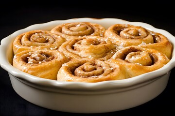 Delicious Homemade Cinnamon Rolls in Baking Dish