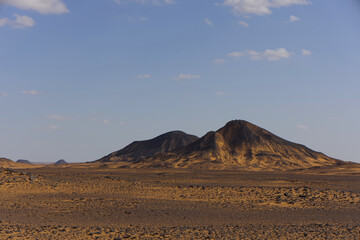 The beautiful colors of the Black Desert volcanic area, Egitto