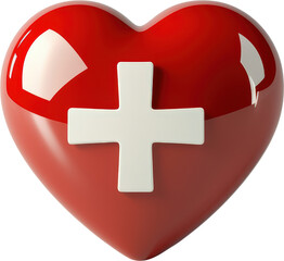 Obraz premium Red heart symbolizing healthcare