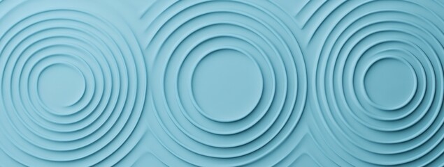 Circular pattern in soft blue: a modern minimalist design evoking calm and serenity