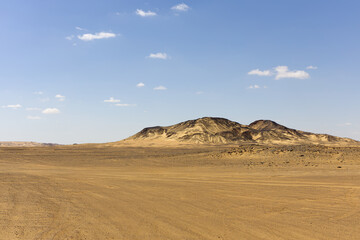 The beautiful colors of the Black Desert volcanic area, Egitto