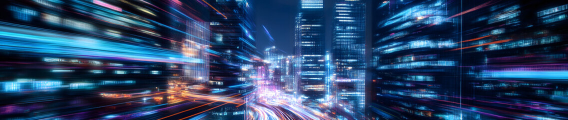 Abstract blue motion background loop suggests futuristic digital technology and business data networks