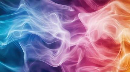 Obraz premium Abstract colorful smoke background. Concept of fantasy, dream, imagination, and creativity.